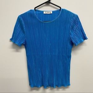 VINTAGE SHORT SLEEVE / TOP / SLINKY MATERIAL